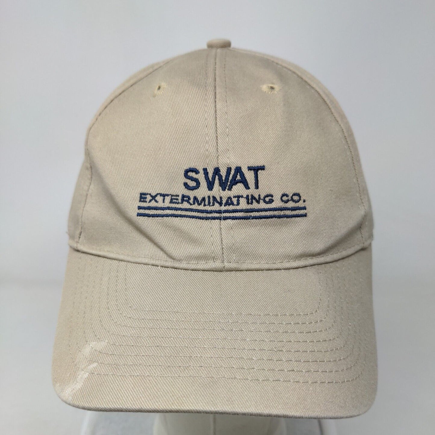 Swat Exterminating Co. Strapback Hat Tan One Size Ultra Club Classic Cut