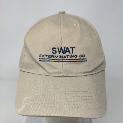 Swat Exterminating Co. Strapback Hat Tan One Size Ultra Club Classic Cut