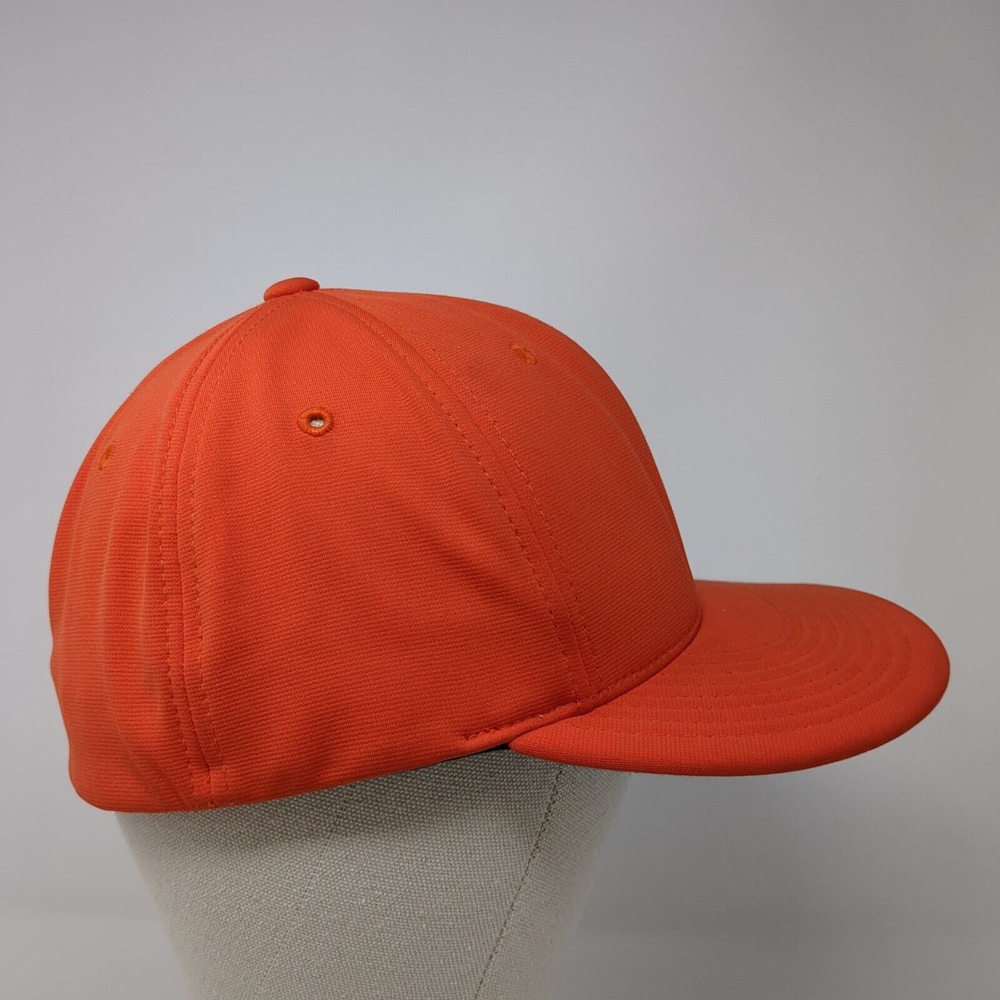 Richardson Pulse Fitted Hat Orange S-M Embroidered Logo Solid 6 Panel