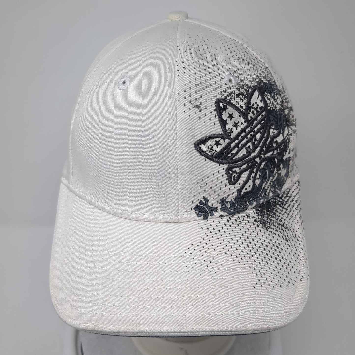 Adidas Fitted Baseball Cap White XL A-Flex Lightweight Embroidered 6 Panel