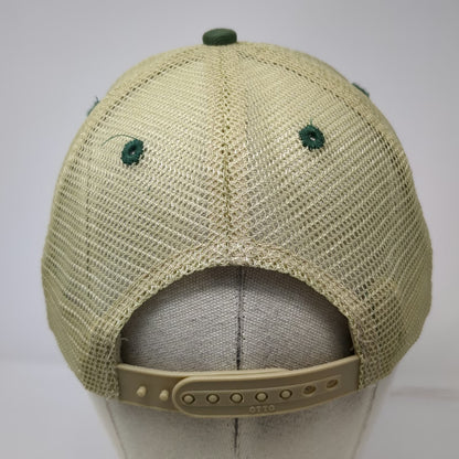 Otto Trucker Hat Beige Green One Size Farm Bureau Insurance Logo Mesh Snapback