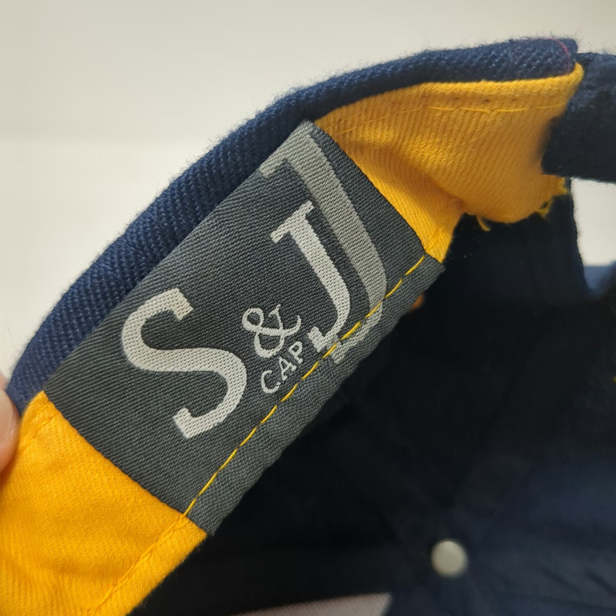 S&J Cap West Virginia Coal Miner Baseball Cap Blue Yellow One Size Hat Graphic