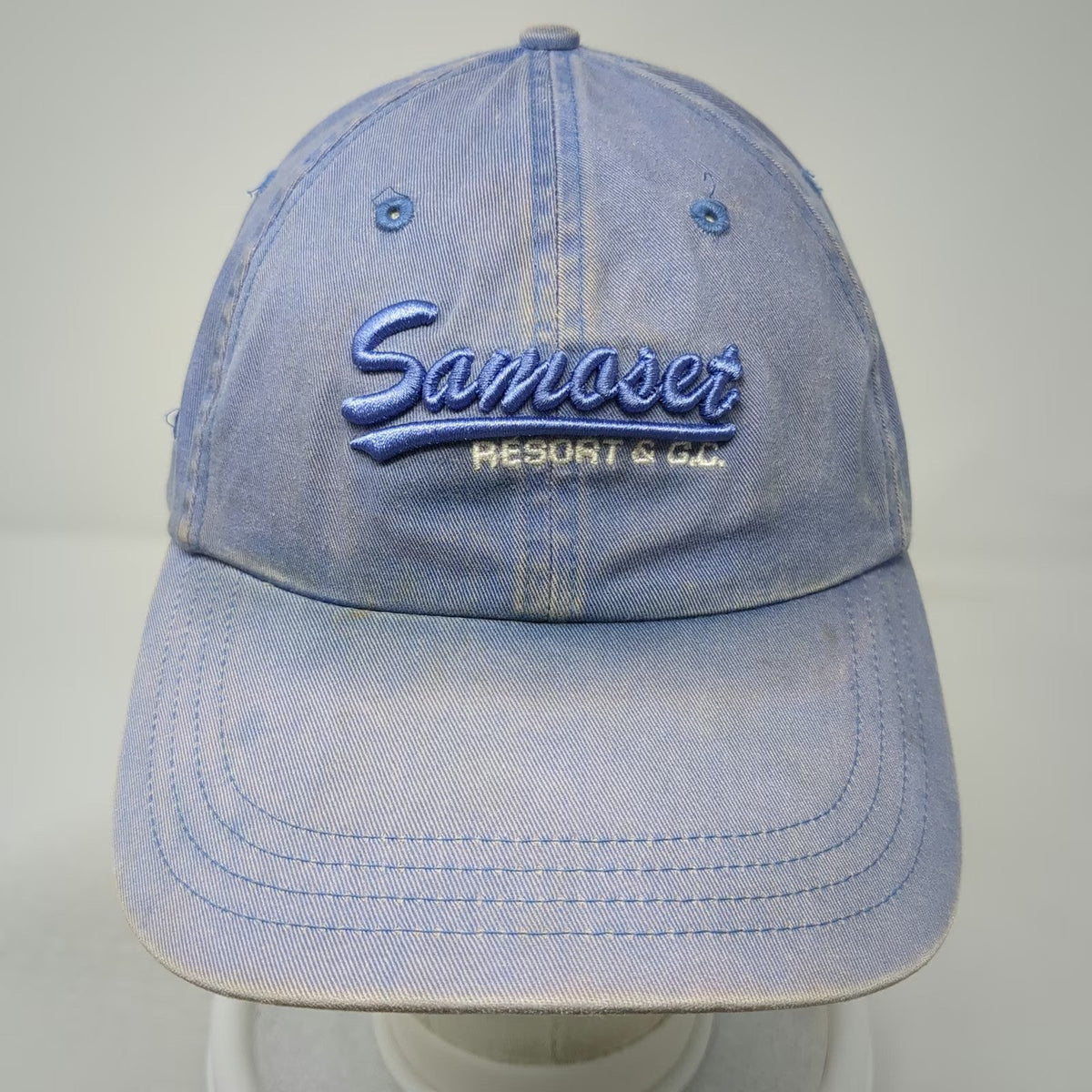 Ahead Baseball Cap Blue One Size Samoset Resort G.C. Lobster Embroidery Hat