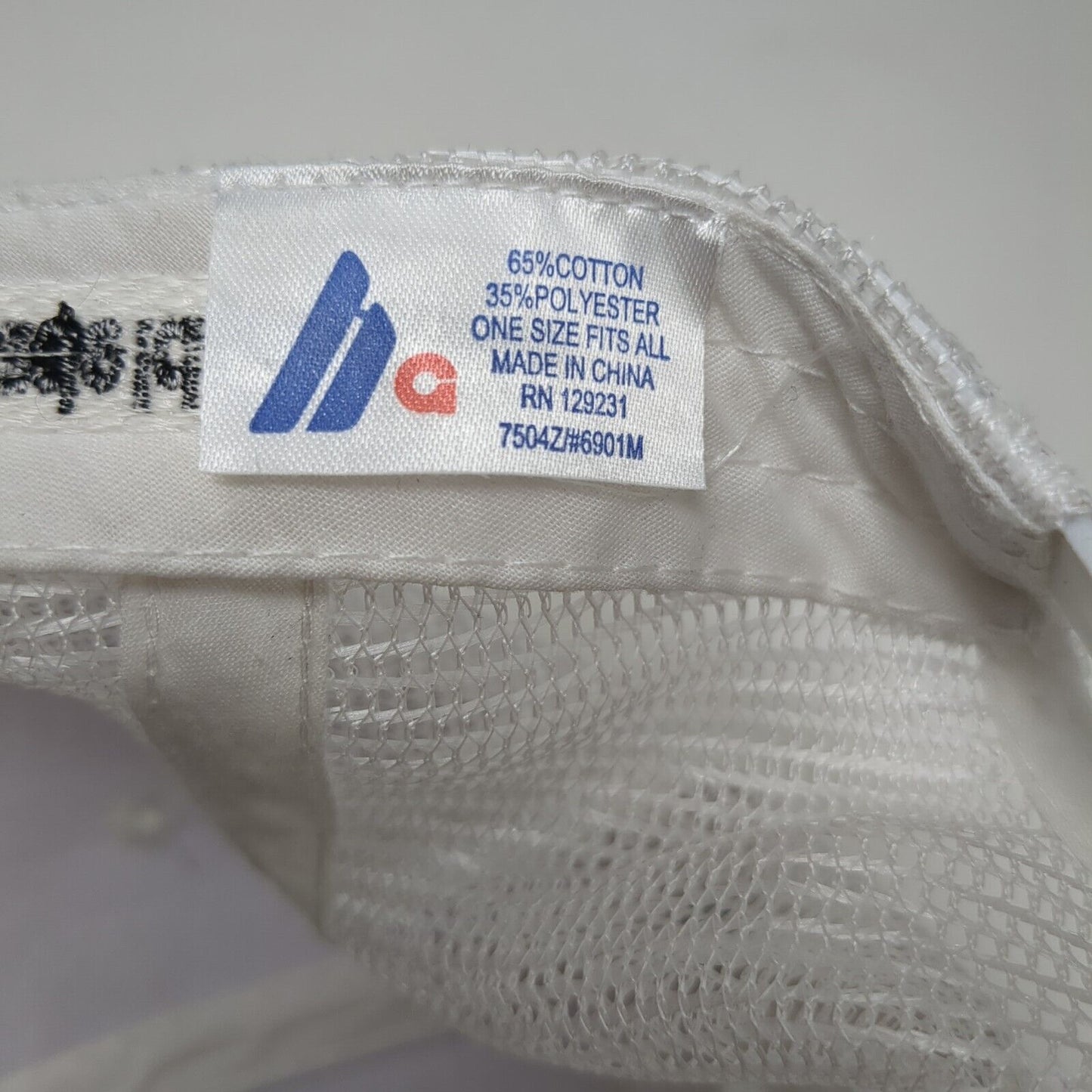 Boise Racquet and Swim Club Snapback Trucker Hat White One Size Mesh Back