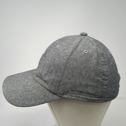 Adidas Baseball Cap Gray One Size Adjustable Tonal Embroidered Logo Heather Hat