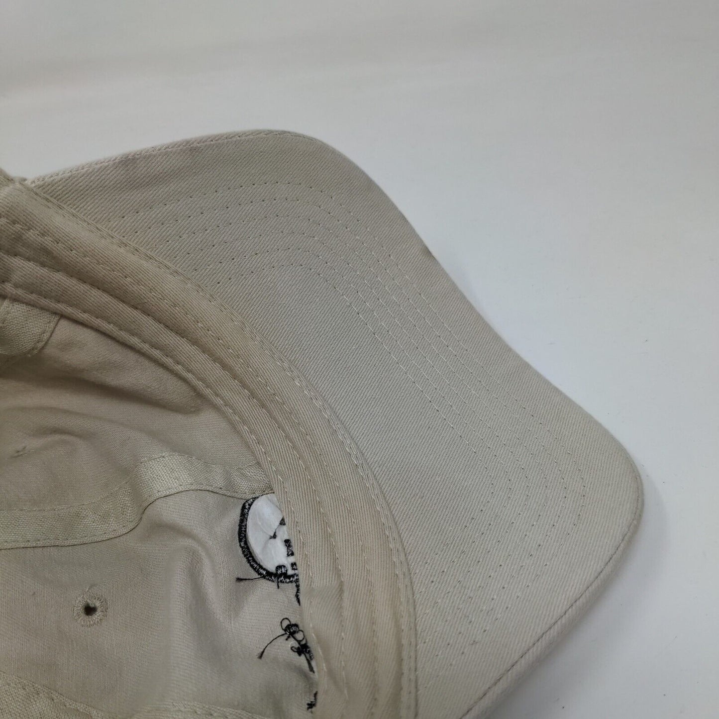 Trinity Slideback Hat Tan OSFM Adjustable Embroidered Cotton Quake City Caps