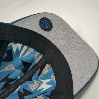 Melin A-Game Hydro Trucker Hat Blue One Size Perforated Performance Snapback