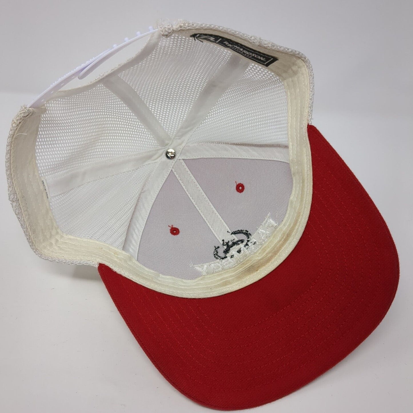 Farmboy Smokehouse Original Farm Recipes Snapback Trucker Hat Red OS Mesh Back