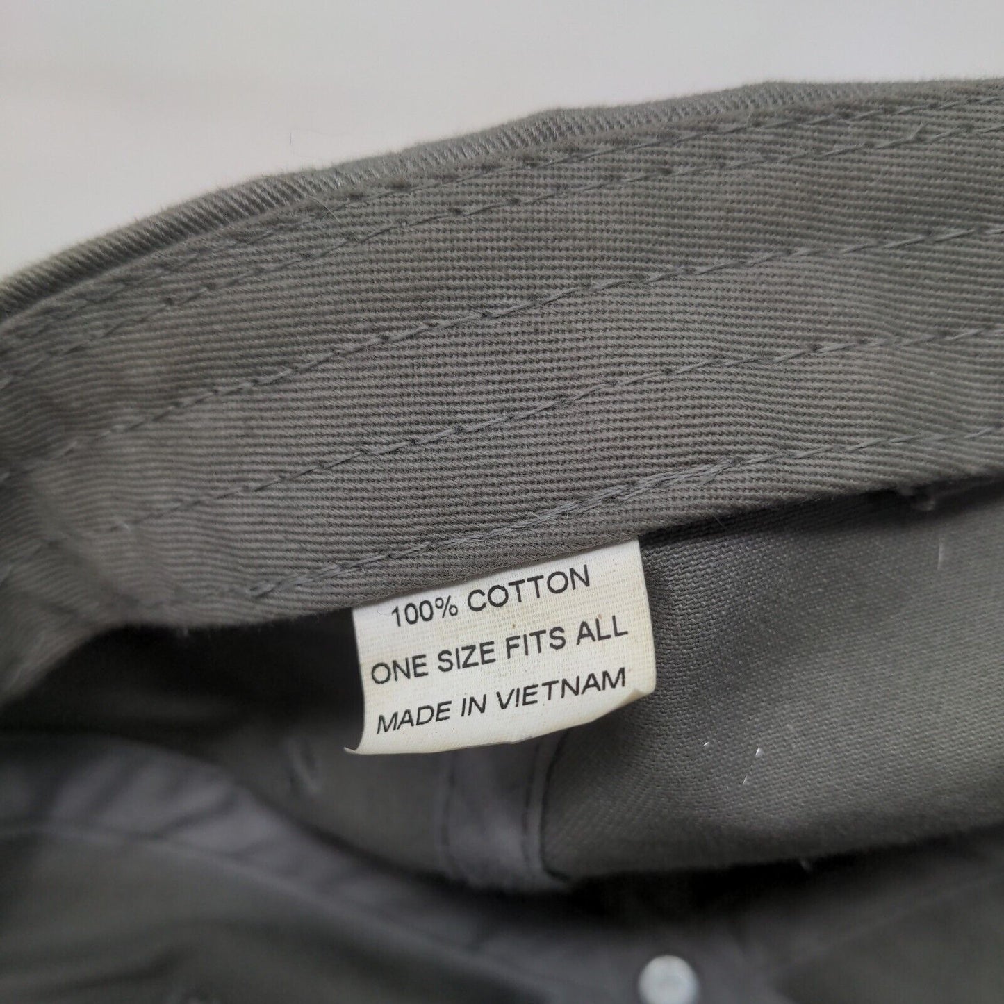Take Me With You Slideback Hat Gray OSFA Adjustable Embroidered Distressed