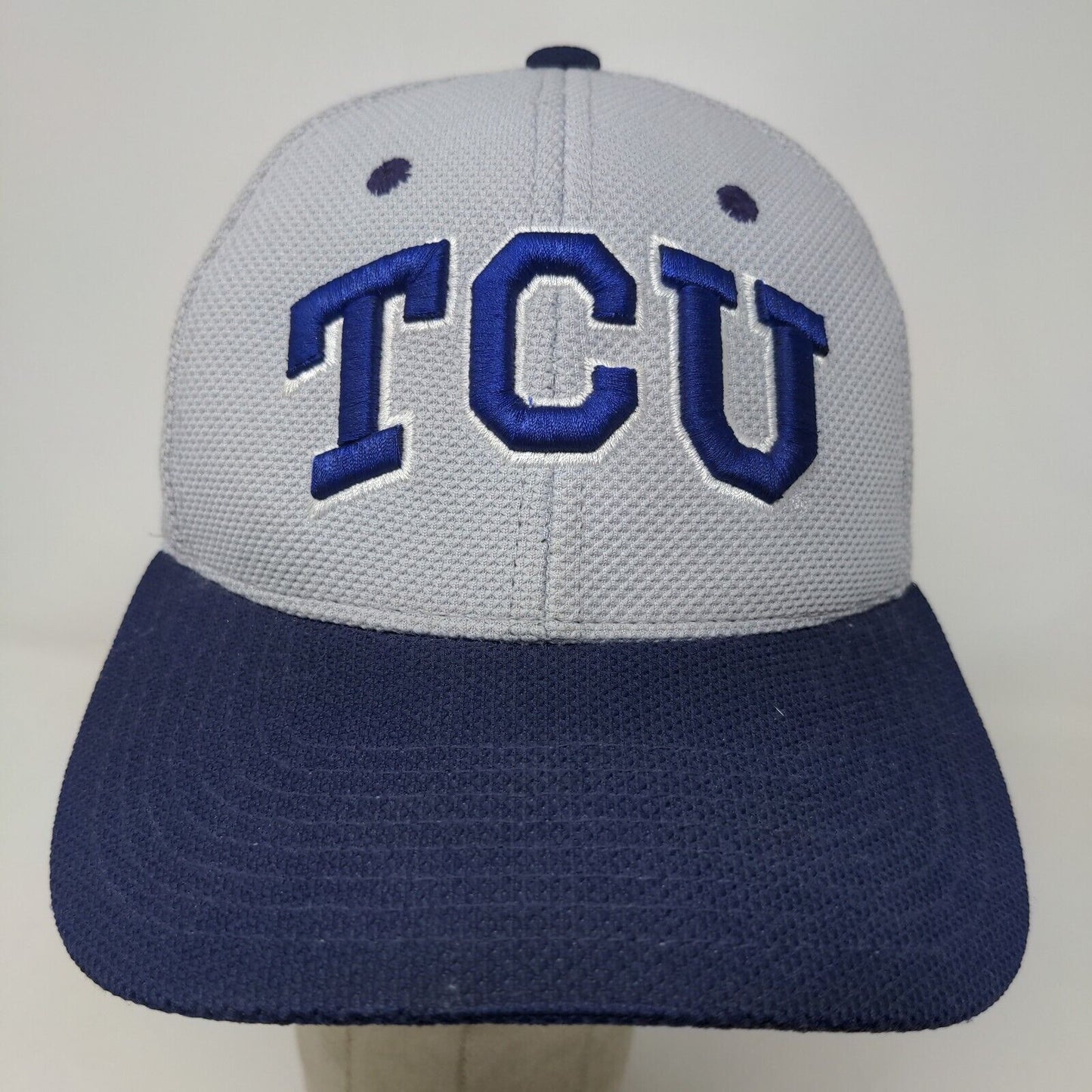 Zephyr Z Fit Men's Hat Gray Blue Size S TCU Horned Frogs Texas Christian