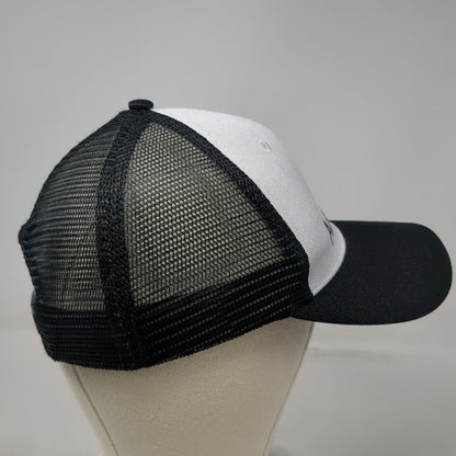 Cricut Trucker Hat Black One Size Snapback Mesh Back Addie Graphic Two Tone Logo