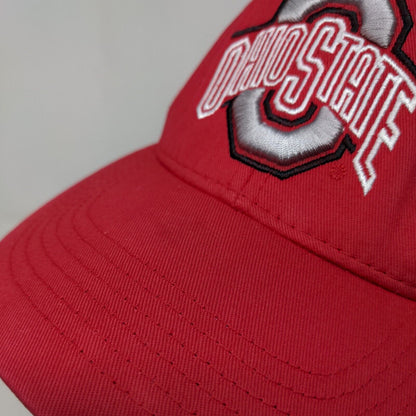 Ohio State University Buckeyes Men's Strapback Hat Red Size OS Embroidered Logo