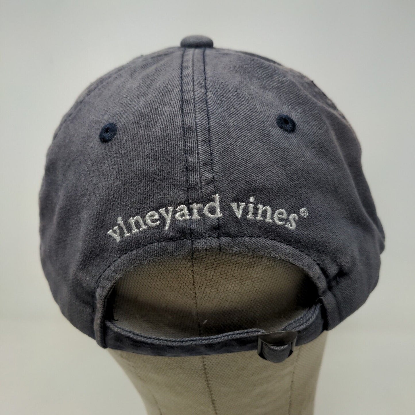 Vineyard Vines Shep & Ian Men's Slideback Hat Blue Embroidered Logo Whale