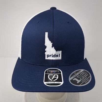 Pride Blue Cross of Idaho Snapback Trucker Hat Blue OS Adjustable Cap America
