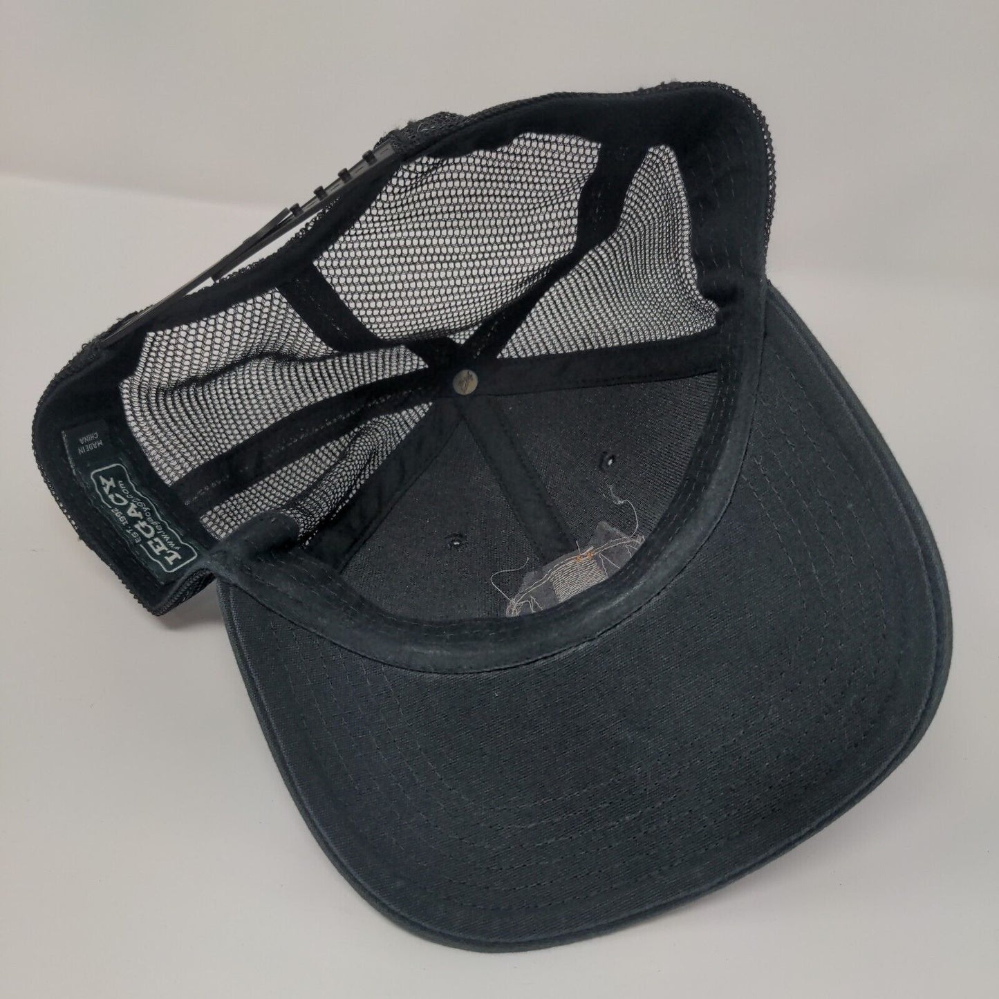 Santa Monica California Snapback Trucker Hat Black One Size Mesh Back