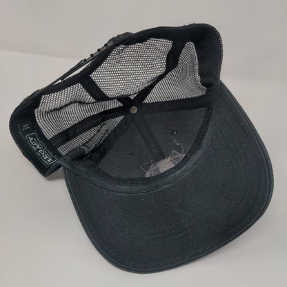 Santa Monica California Snapback Trucker Hat Black One Size Mesh Back