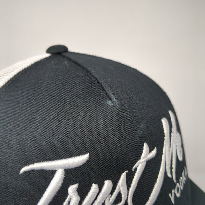 Trust Me Vodka Snapback Trucker Hat Black One Size Mesh Back Yupoong