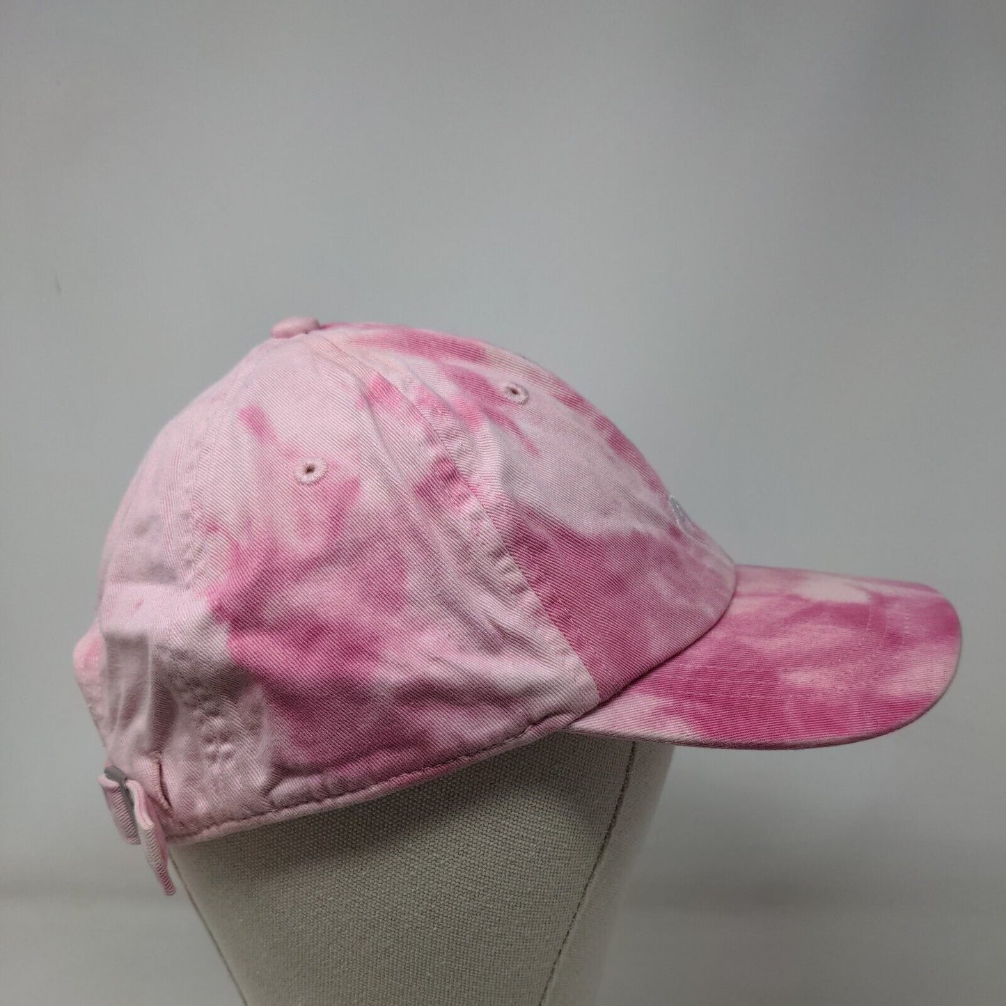 PINK Strapback Hat Pink OS Adjustable Embroidered Tie Dye Victoria's Secret