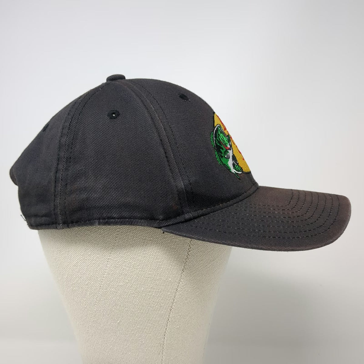 Bass Pro Shops Snapback Black One Size Embroidered Logo Adjustable Fishing Hat