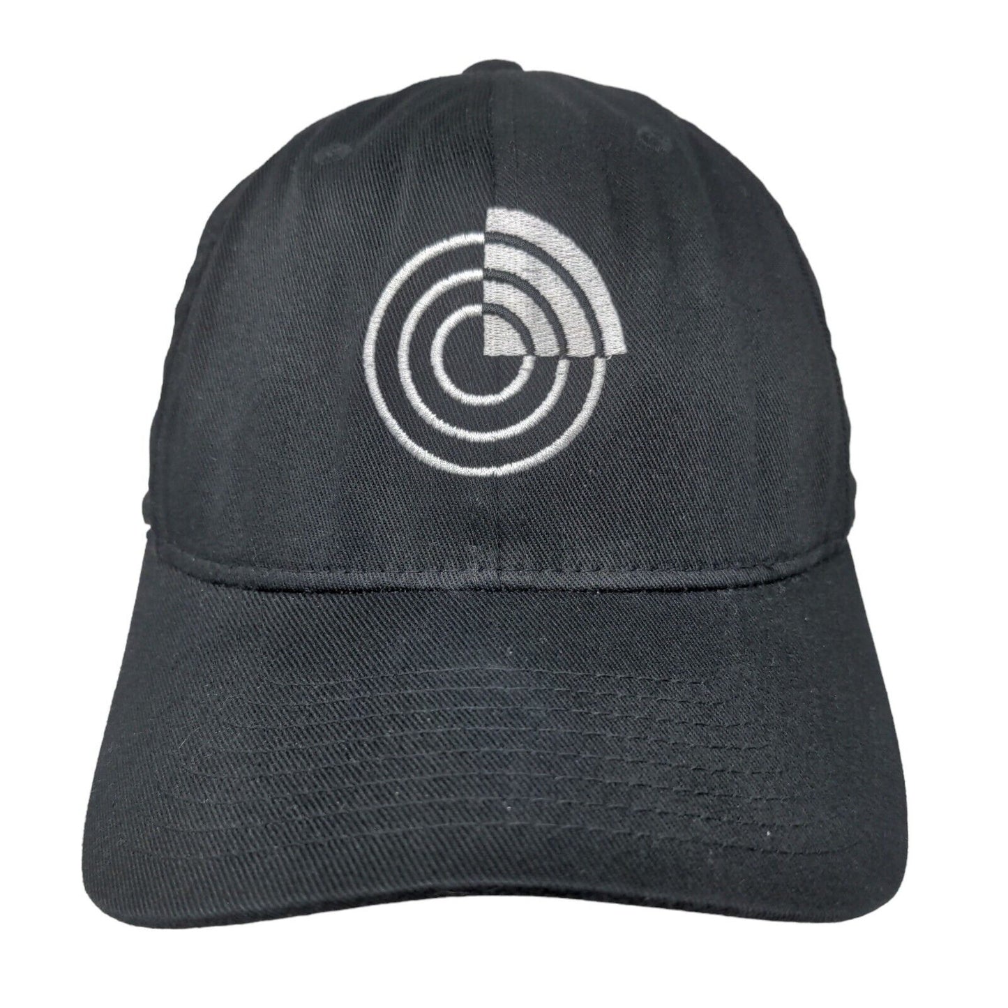 Flexfit Fitted Hat Black Small-Medium Embroidered Logo 6 Panel Yupoong