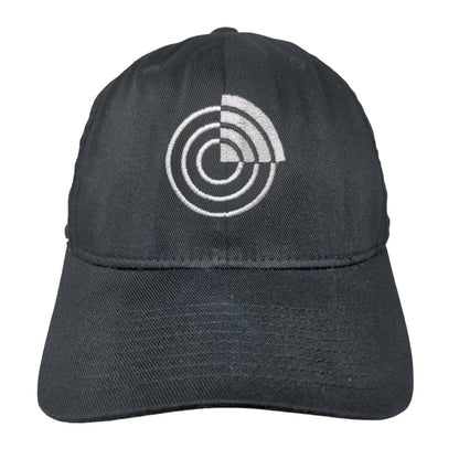 Flexfit Fitted Hat Black Small-Medium Embroidered Logo 6 Panel Yupoong