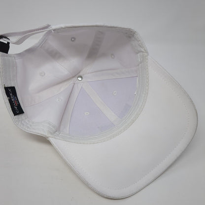 Micron Strapback Hat White One Size Adjustable Cap America Performance