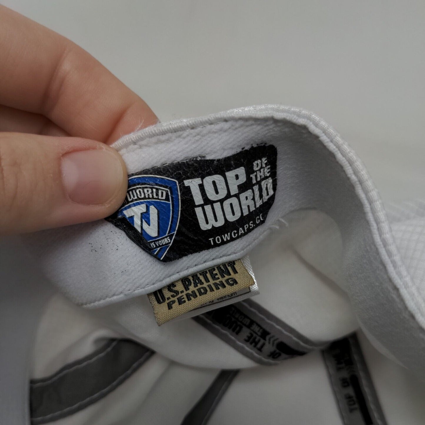 Spartans Will Fitted Hat White OSFA Embroidered Solid Top of the World