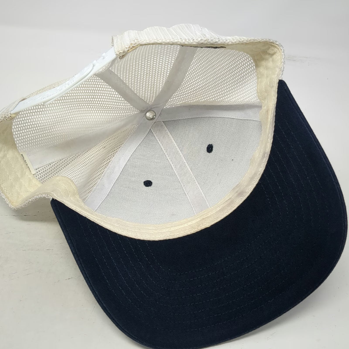 Richardson Trucker Hat Blue One Size Oregon Patch Mesh Back Pine Trees Snapback