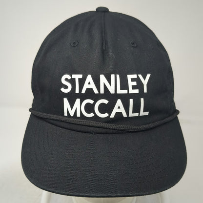 Decky 5 Panel Black Hat One Size Stanley McCall Rope Snapback Cotton Structured