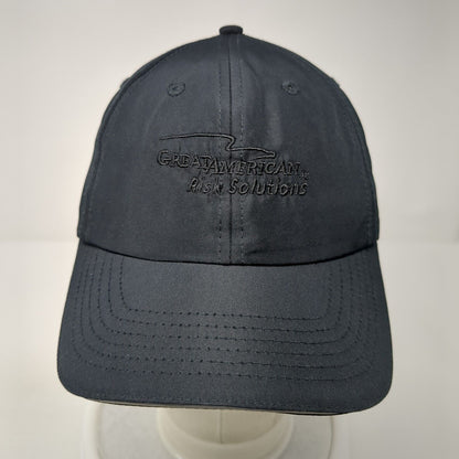 Great American Risk Solutions Strapback Hat Black One Size Adjustable
