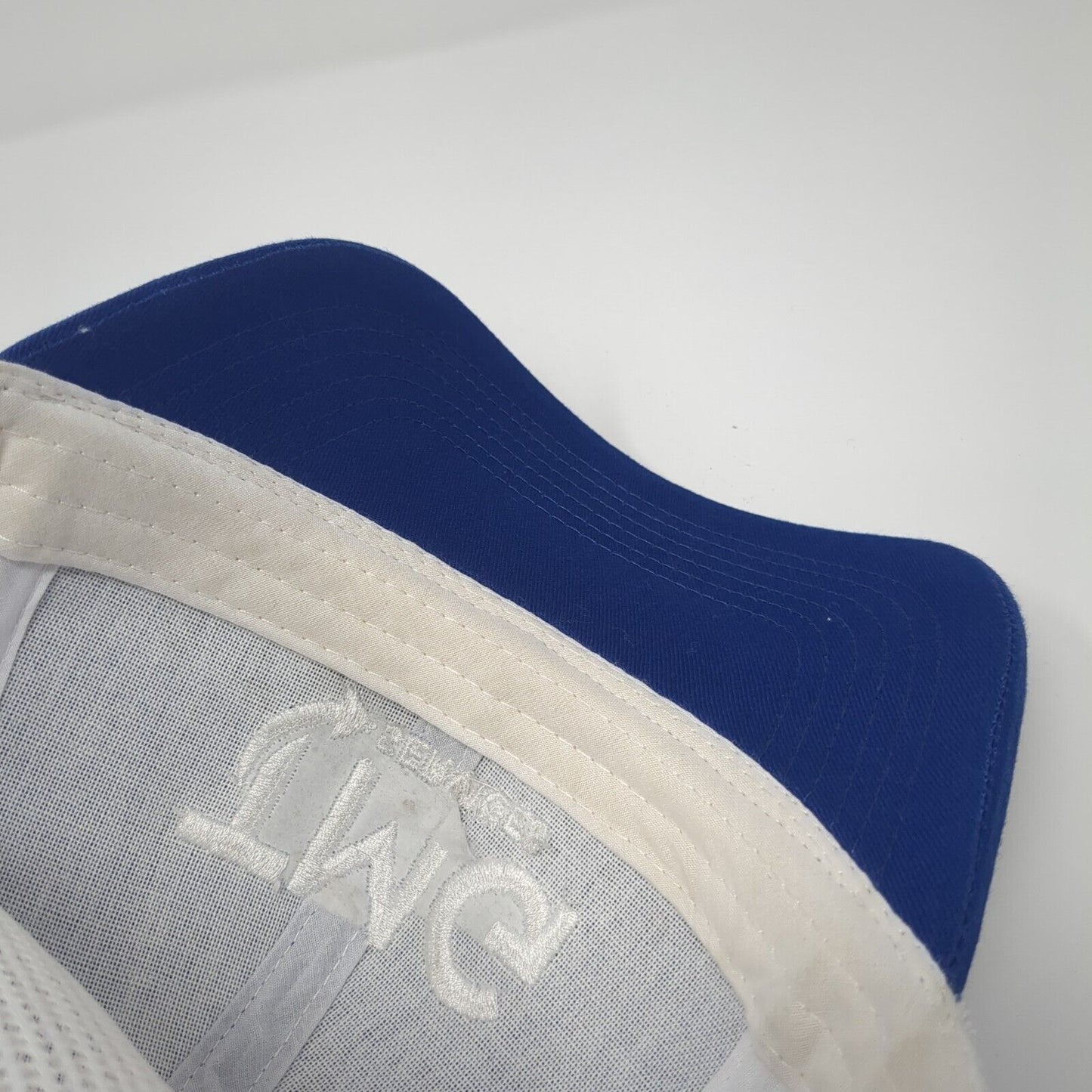 TMG Services Snapback Trucker Hat Blue OS Adjustable Mesh Back Cap America