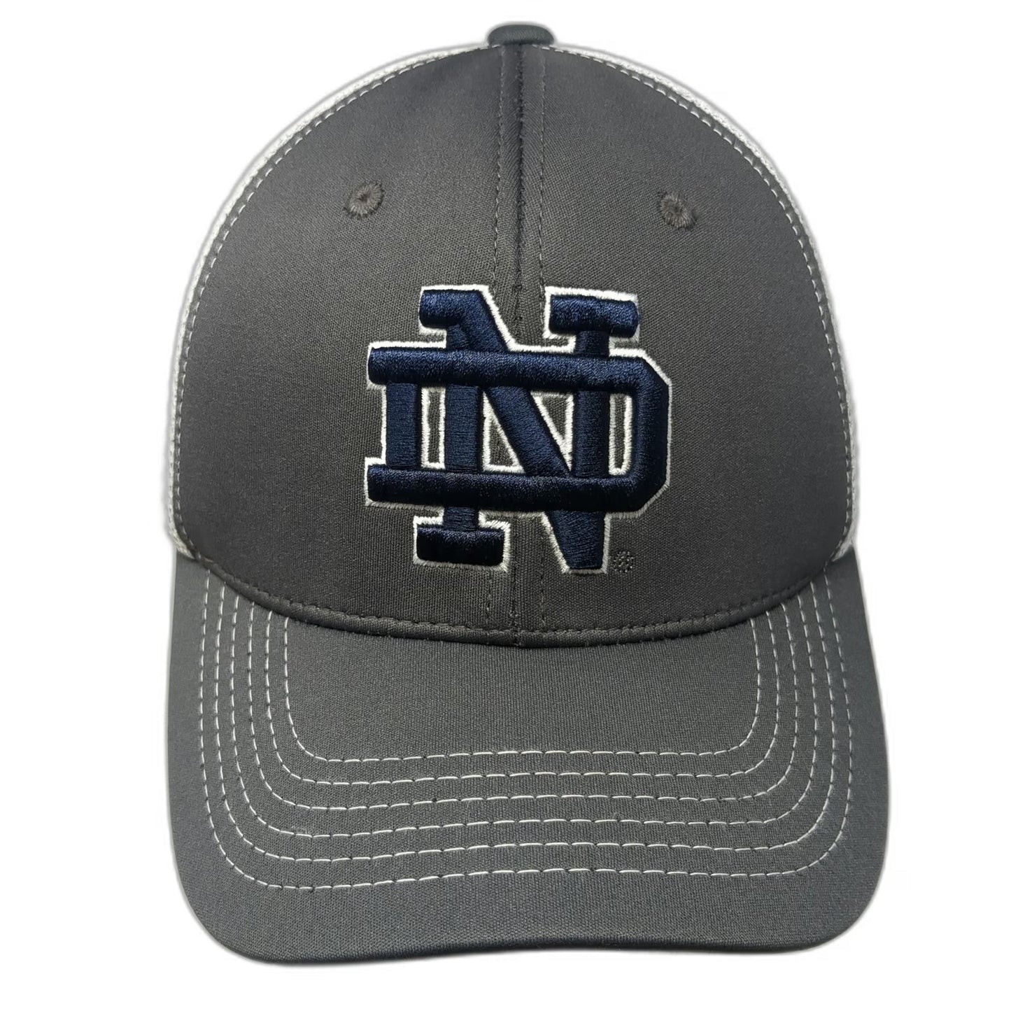 Top of the World Notre Dame Fighting Irish NCAA Gray One Size Mesh Trucker Hat