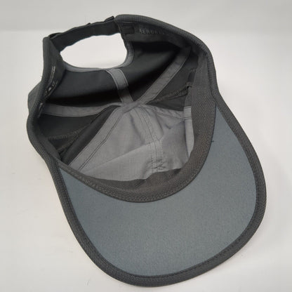 Adidas Aeroready Strapback Hat Gray One Size 3 Stripes Adjustable