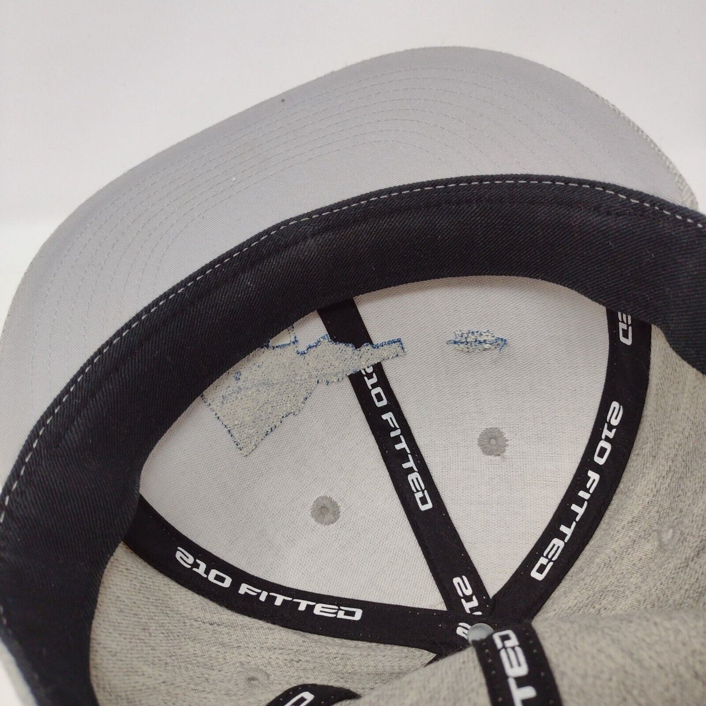 Idaho Gun Fitted Hat Gray 7 1/4-7 5/8 Embroidered 210 Fitted 6 Panel