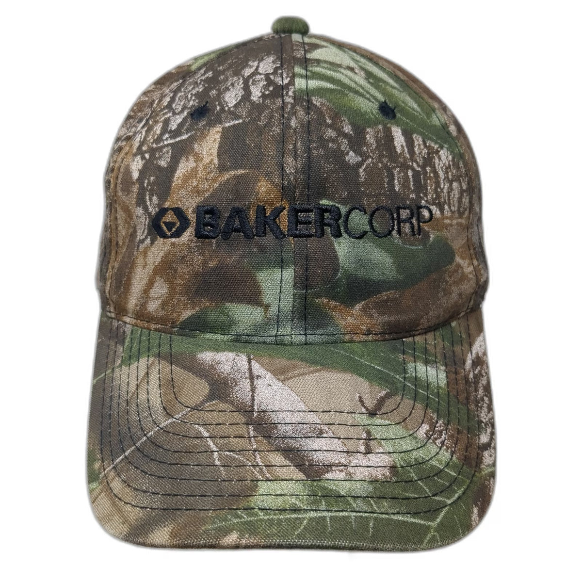 Vitronic Snapback Green Camo One Size BakerCorp Logo Embroidered Workwear hat