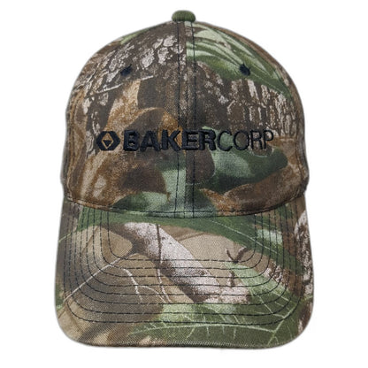Vitronic Snapback Green Camo One Size BakerCorp Logo Embroidered Workwear hat