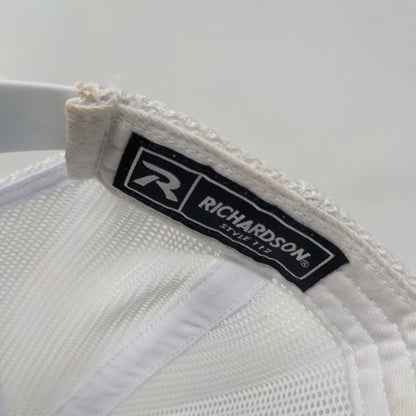 Richardson Snapback Trucker Hat Blue Adjustable Embroidered Letters