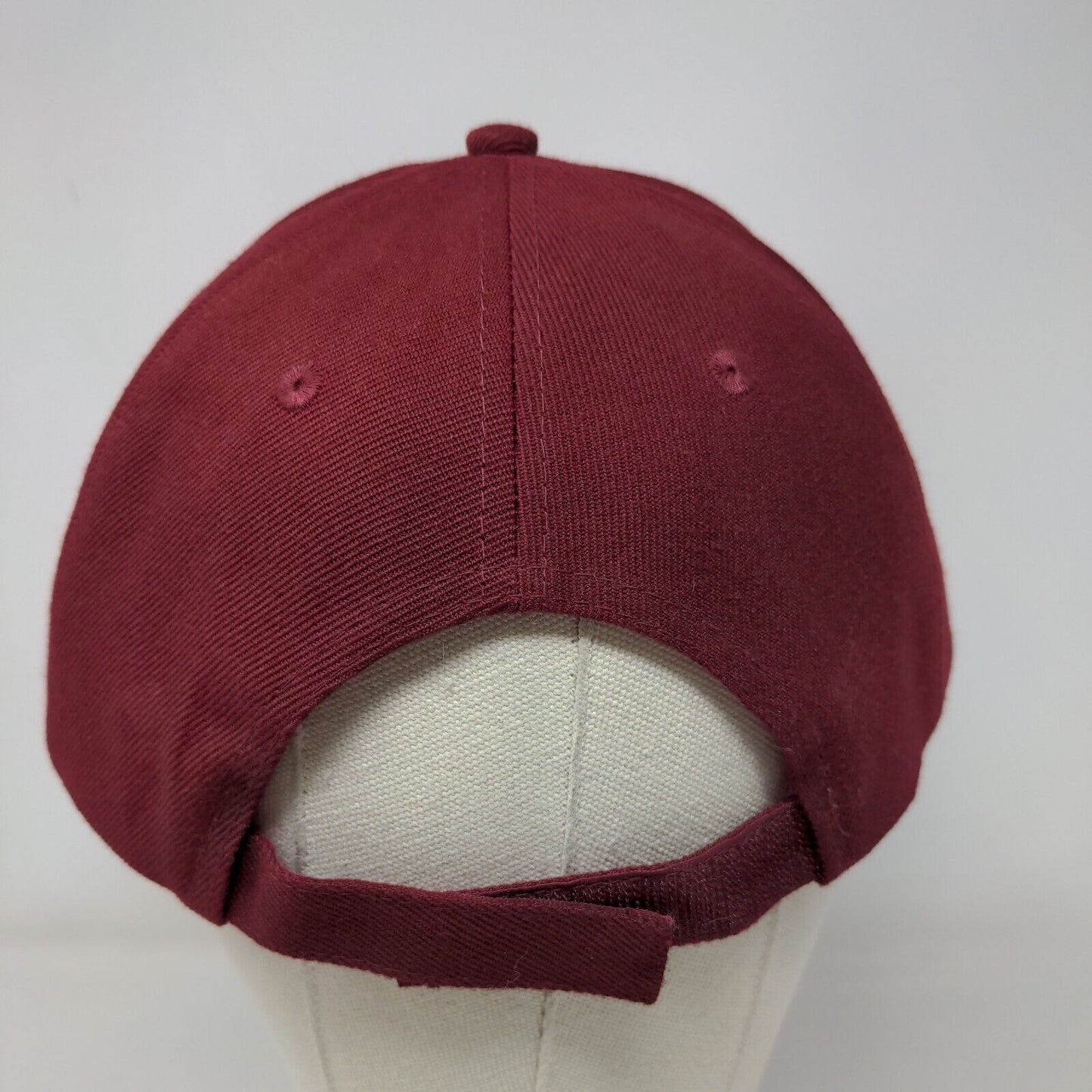 Lexington Strapback Hat Red One Size Adjustable Embroidered Nissin Cap