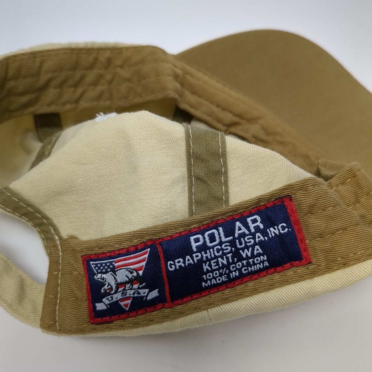 New Mexico Slideback Hat Tan One Size Adjustable Embroidered Polar