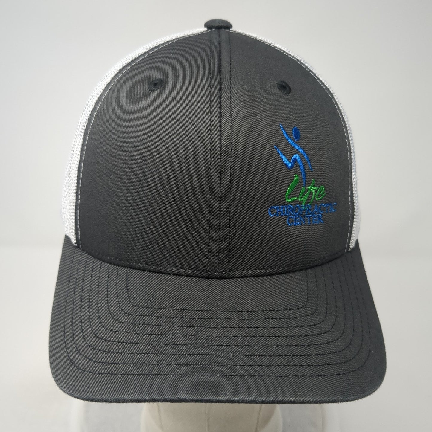 Life Chiropractic Center Trucker Hat Gray One Size Adjustable Mesh Back Yupoong