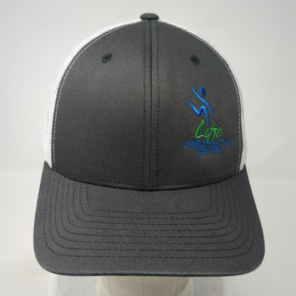 Life Chiropractic Center Trucker Hat Gray One Size Adjustable Mesh Back Yupoong