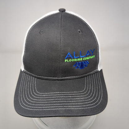 Allay Flooring Company Snapback Trucker Hat Gray OSFA Mesh Back