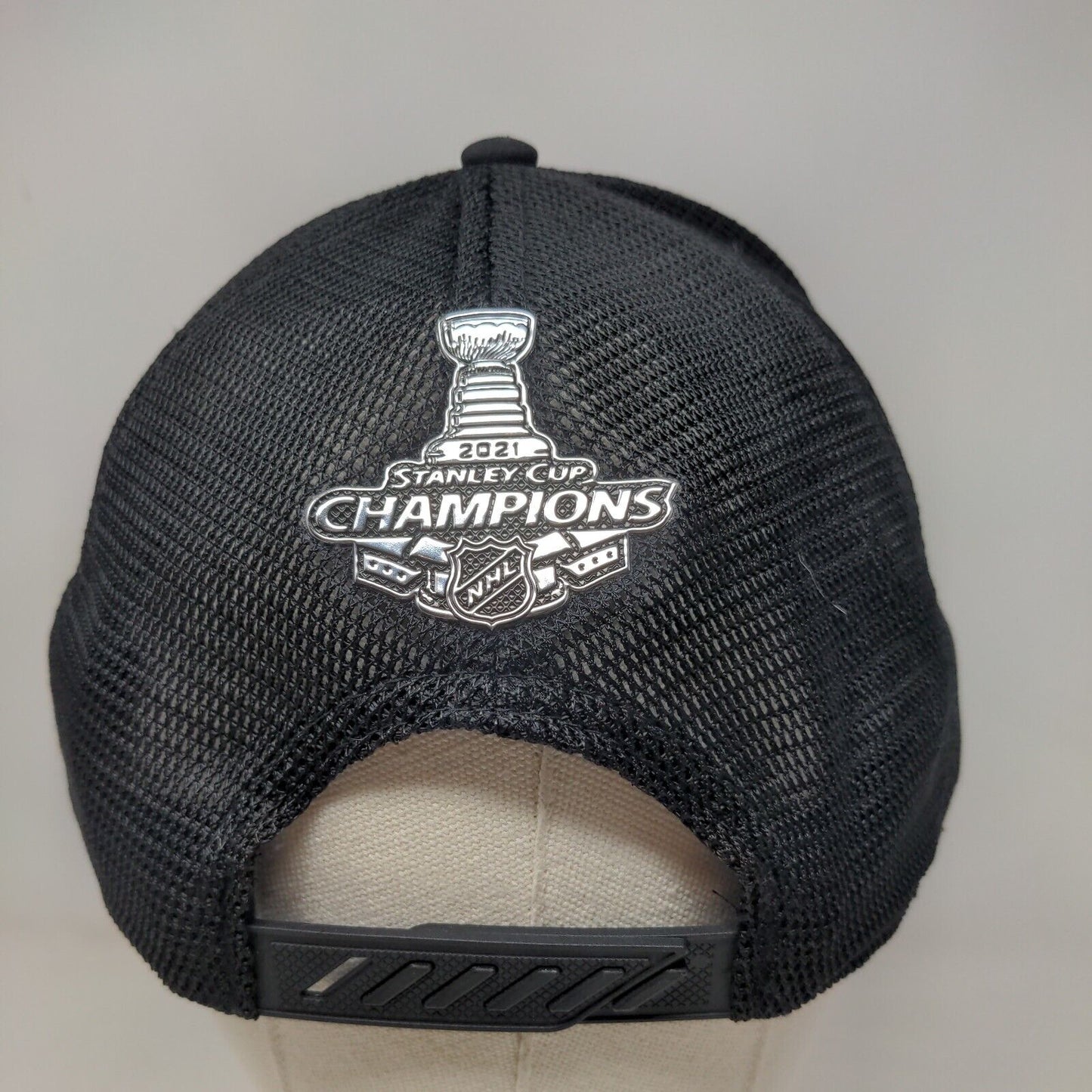 Tampa Bay Lightning Snapback Mesh Back Hat Black 2021 Stanley Cup Fanatics NHL