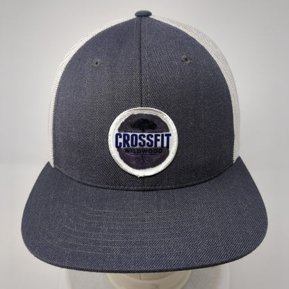 Crossfit Wild Wood Snapback Trucker Hat Gray OS Adjustable Mesh Back Richardson