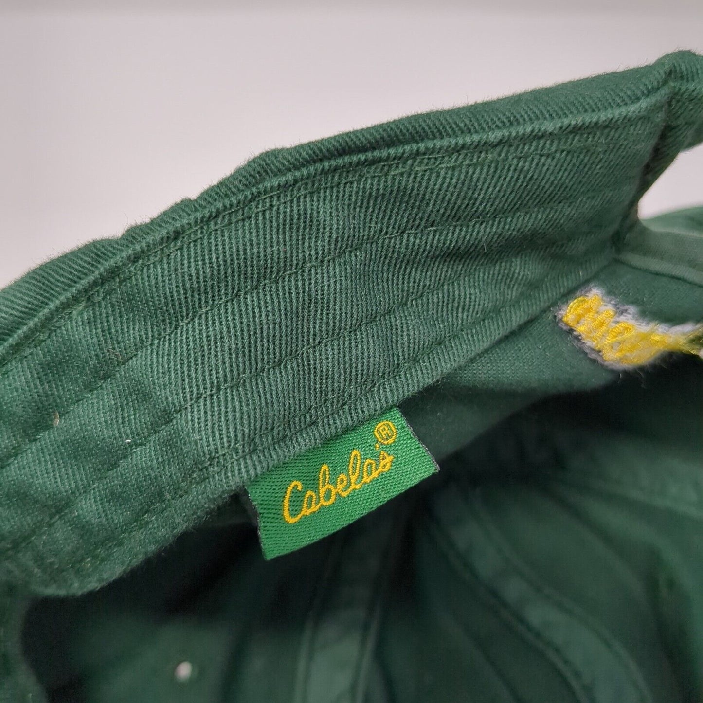 Cabela's Slideback Hat Green OSFA Adjustable World's Foremost Outfitters