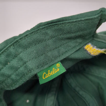 Cabela's Slideback Hat Green OSFA Adjustable World's Foremost Outfitters