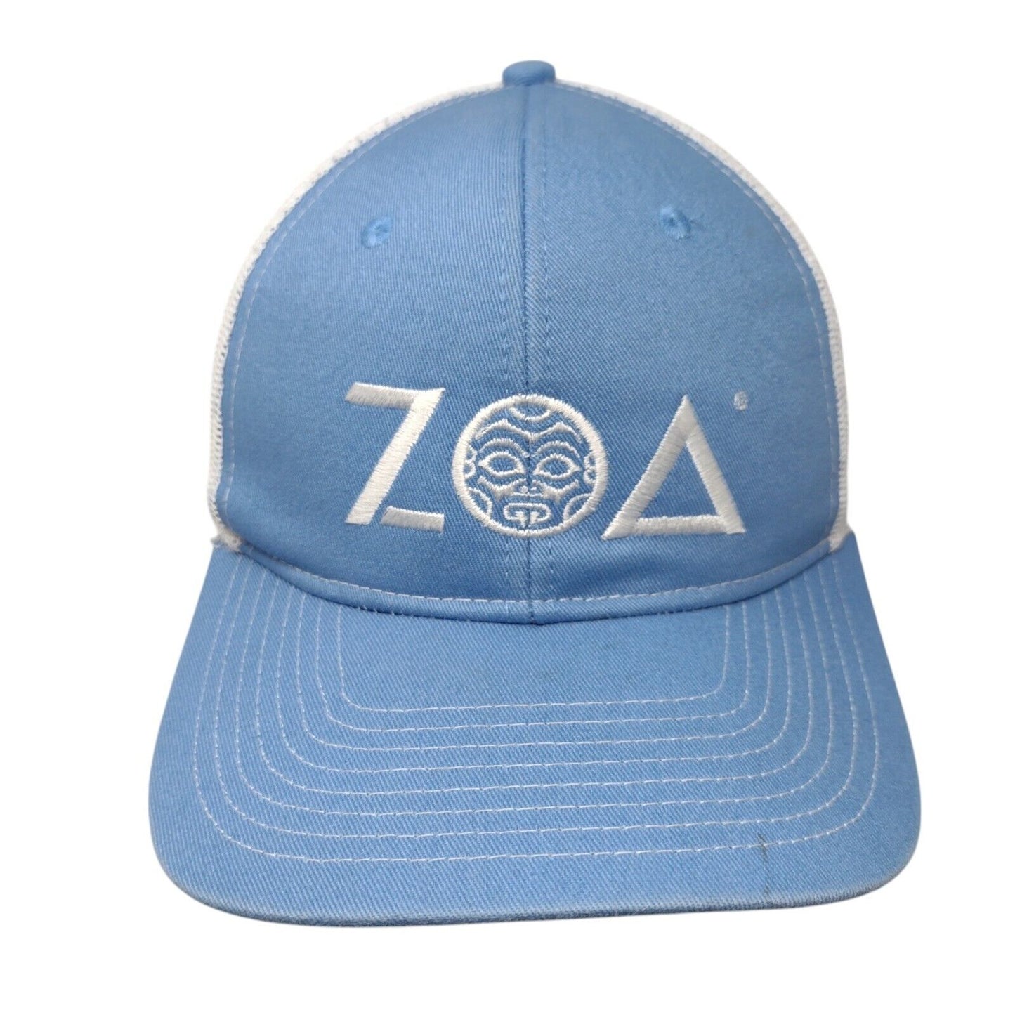 Zoa Snapback Mesh Back Trucker Hat Blue One Size Port Authority
