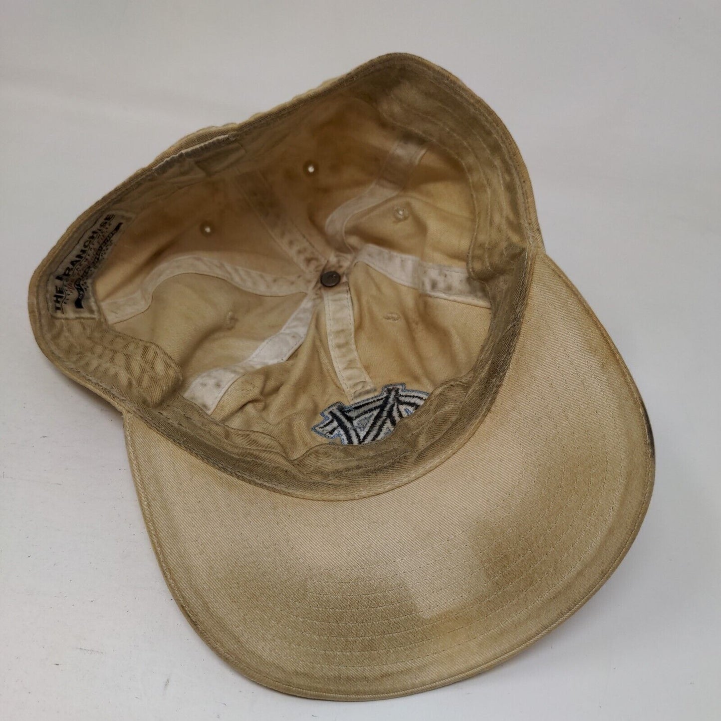 North Carolina Tarheels The Franchise Twins Enterprise Fitted Hat Tan M Distress