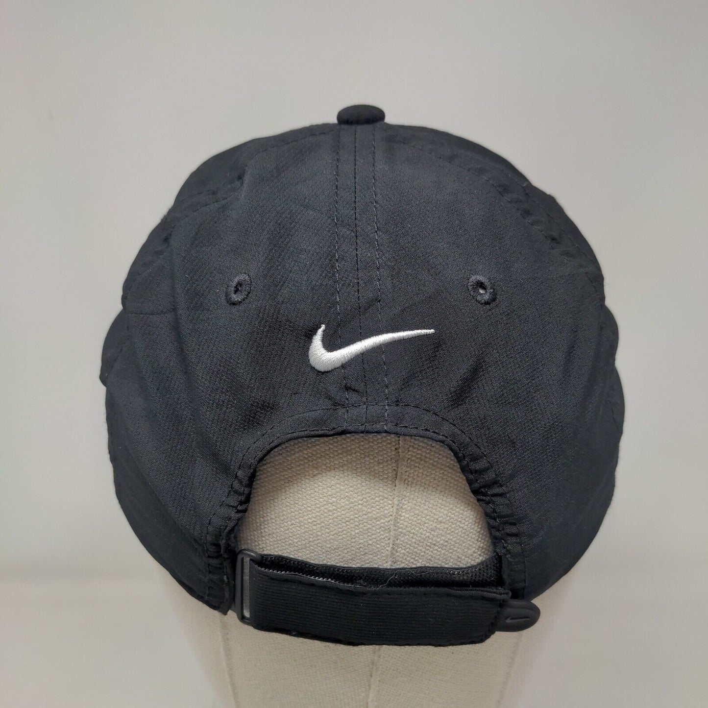 Nike Legacy91 Strapback Hat Black OSFM Embroidered Swoosh Dri-Fit