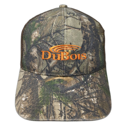 Port Authority Baseball Cap Brown One Size Camo Mesh Back Embroidered Logo Hat